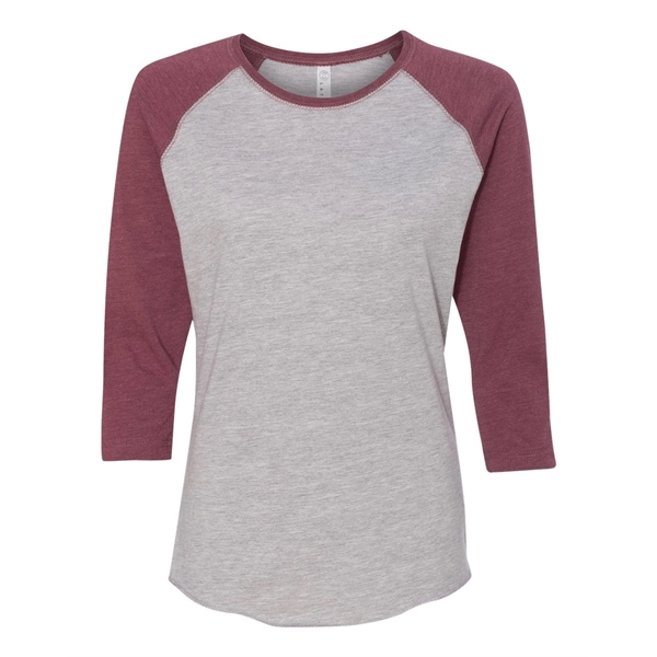 LAT Women's Baseball Fine Jersey Three-Quarter Sleeve Tee - LAT Women's Baseball Fine Jersey Three-Quarter Sleeve Tee - Image 6 of 47
