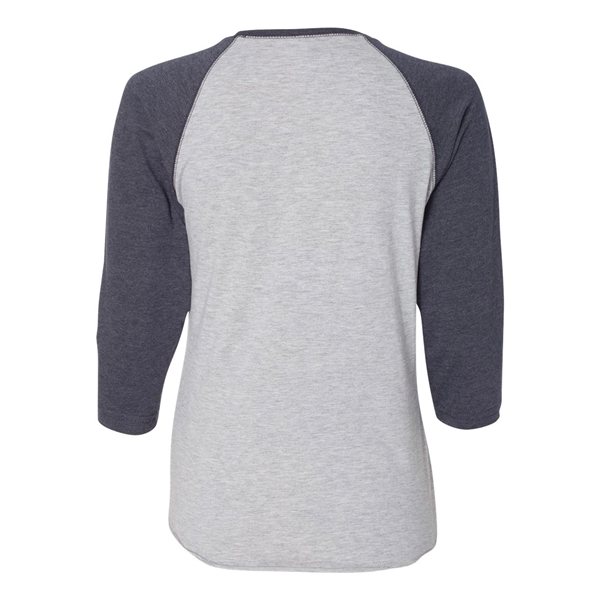 LAT Women's Baseball Fine Jersey Three-Quarter Sleeve Tee - LAT Women's Baseball Fine Jersey Three-Quarter Sleeve Tee - Image 14 of 47