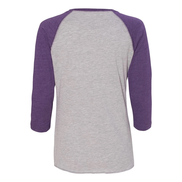 LAT Women's Baseball Fine Jersey Three-Quarter Sleeve Tee - LAT Women's Baseball Fine Jersey Three-Quarter Sleeve Tee - Image 17 of 47