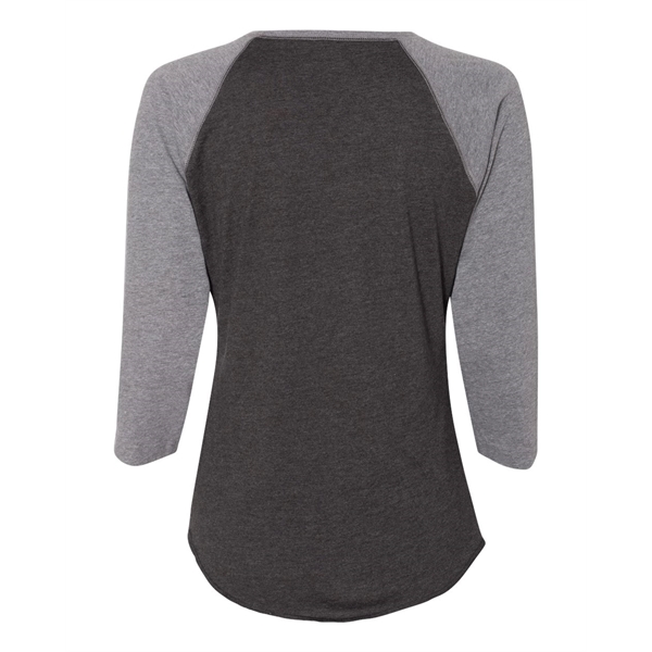 LAT Women's Baseball Fine Jersey Three-Quarter Sleeve Tee - LAT Women's Baseball Fine Jersey Three-Quarter Sleeve Tee - Image 29 of 47
