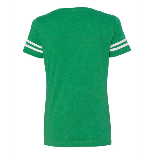 LAT Women's Football V-Neck Fine Jersey Tee - LAT Women's Football V-Neck Fine Jersey Tee - Image 11 of 40