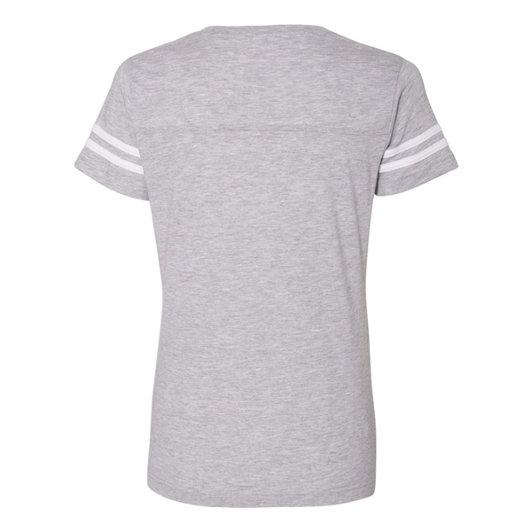 LAT Women's Football V-Neck Fine Jersey Tee - LAT Women's Football V-Neck Fine Jersey Tee - Image 14 of 40