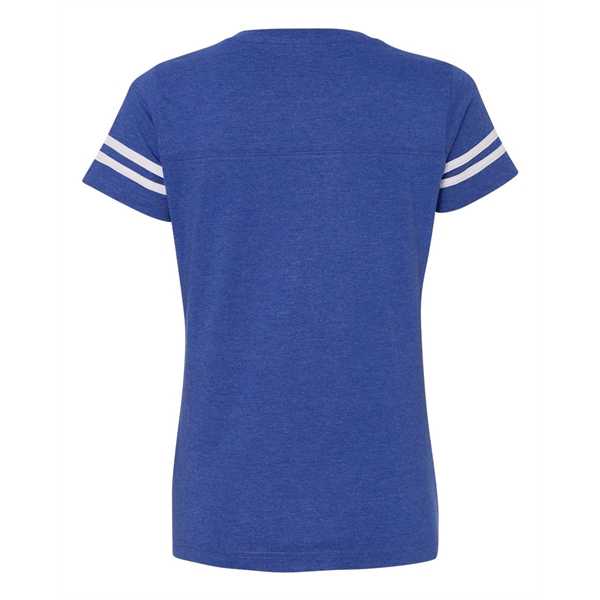 LAT Women's Football V-Neck Fine Jersey Tee - LAT Women's Football V-Neck Fine Jersey Tee - Image 28 of 40