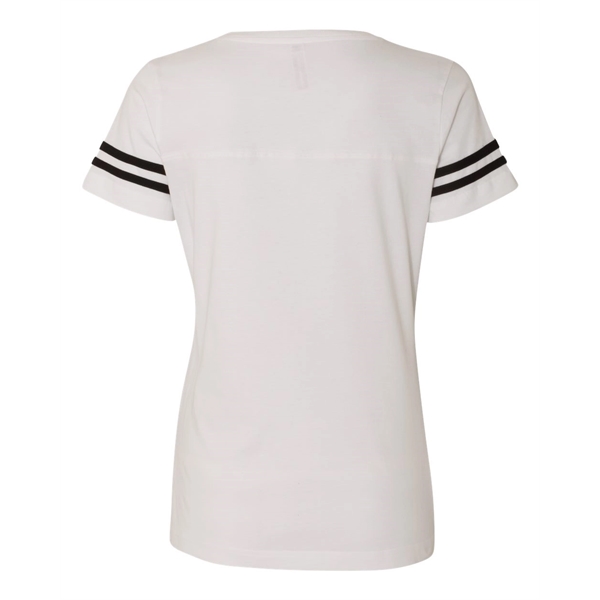 LAT Women's Football V-Neck Fine Jersey Tee - LAT Women's Football V-Neck Fine Jersey Tee - Image 34 of 40