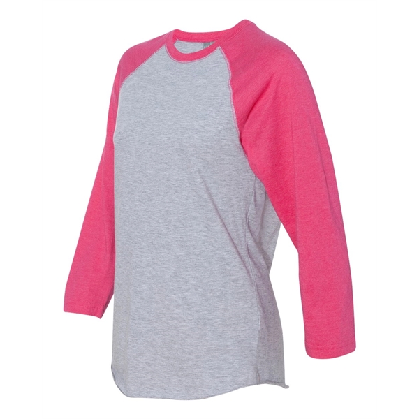 LAT Baseball Fine Jersey Three-Quarter Sleeve Tee - LAT Baseball Fine Jersey Three-Quarter Sleeve Tee - Image 12 of 48