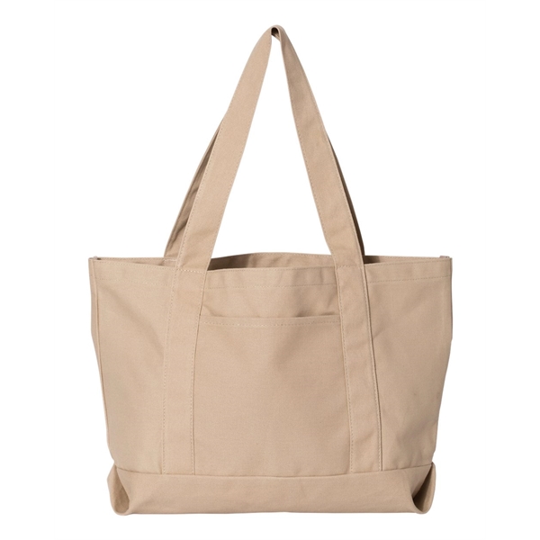 Liberty Bags Seaside Cotton Pigment Dyed Resort Tote - Liberty Bags Seaside Cotton Pigment Dyed Resort Tote - Image 3 of 30