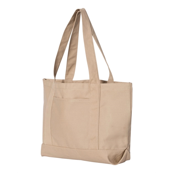 Liberty Bags Seaside Cotton Pigment Dyed Resort Tote - Liberty Bags Seaside Cotton Pigment Dyed Resort Tote - Image 4 of 30