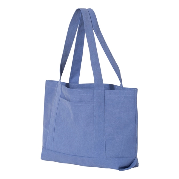 Liberty Bags Seaside Cotton Pigment Dyed Resort Tote - Liberty Bags Seaside Cotton Pigment Dyed Resort Tote - Image 10 of 30