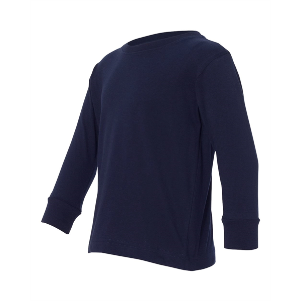 Rabbit Skins Toddler Fine Jersey Long Sleeve Tee - Rabbit Skins Toddler Fine Jersey Long Sleeve Tee - Image 8 of 44