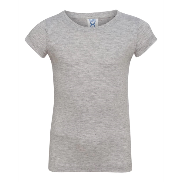 Rabbit Skins Toddler Girls Fine Jersey Tee - Rabbit Skins Toddler Girls Fine Jersey Tee - Image 7 of 45