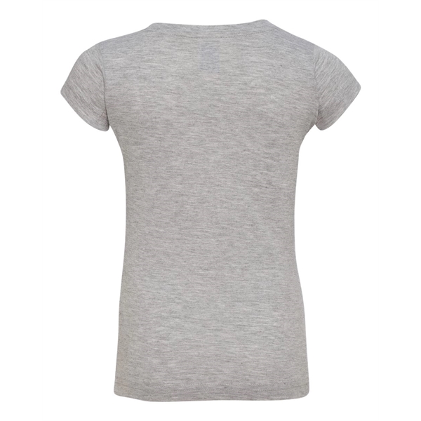 Rabbit Skins Toddler Girls Fine Jersey Tee - Rabbit Skins Toddler Girls Fine Jersey Tee - Image 9 of 45