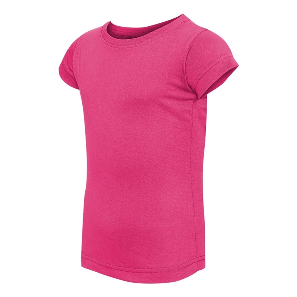 Rabbit Skins Toddler Girls Fine Jersey Tee - Rabbit Skins Toddler Girls Fine Jersey Tee - Image 11 of 45