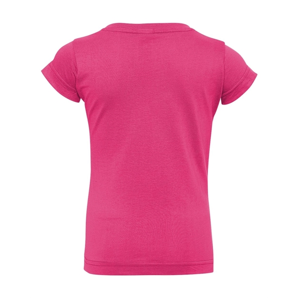 Rabbit Skins Toddler Girls Fine Jersey Tee - Rabbit Skins Toddler Girls Fine Jersey Tee - Image 12 of 45