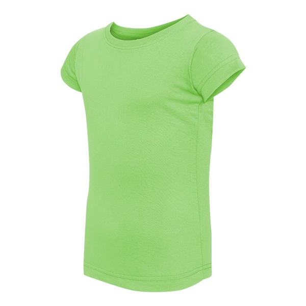 Rabbit Skins Toddler Girls Fine Jersey Tee - Rabbit Skins Toddler Girls Fine Jersey Tee - Image 14 of 45