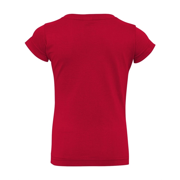 Rabbit Skins Toddler Girls Fine Jersey Tee - Rabbit Skins Toddler Girls Fine Jersey Tee - Image 27 of 45