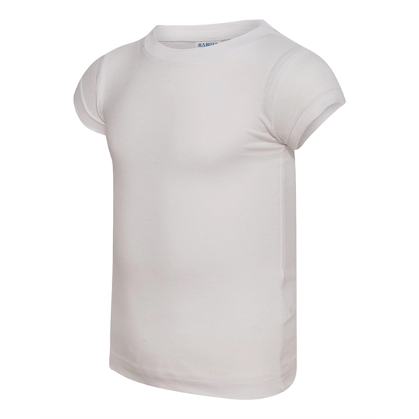 Rabbit Skins Toddler Girls Fine Jersey Tee - Rabbit Skins Toddler Girls Fine Jersey Tee - Image 32 of 45