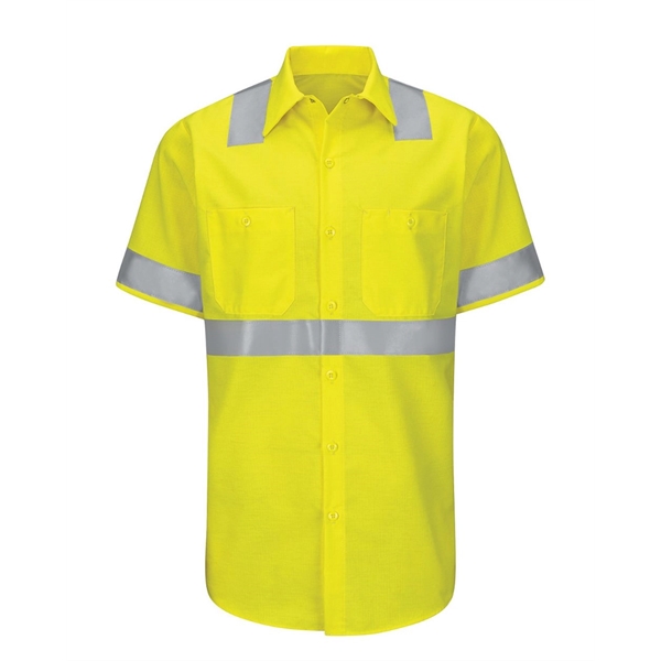 Red Kap Enhanced & Hi-Visibility Work Shirt - Tall Sizes - Red Kap Enhanced & Hi-Visibility Work Shirt - Tall Sizes - Image 0 of 9