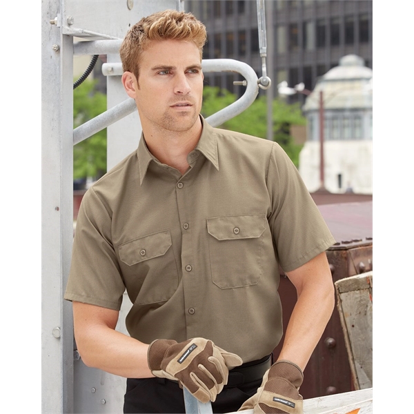 Red Kap Ripstop Short Sleeve Work Shirt - Red Kap Ripstop Short Sleeve Work Shirt - Image 1 of 13