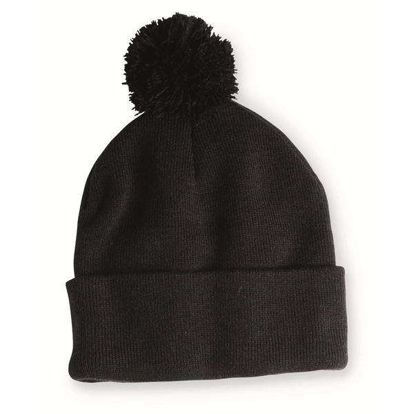 Sportsman 12" Pom-Pom Cuffed Beanie - Sportsman 12" Pom-Pom Cuffed Beanie - Image 1 of 103