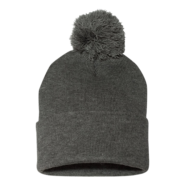 Sportsman 12" Pom-Pom Cuffed Beanie - Sportsman 12" Pom-Pom Cuffed Beanie - Image 7 of 103