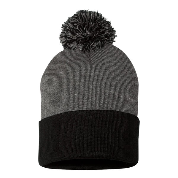 Sportsman 12" Pom-Pom Cuffed Beanie - Sportsman 12" Pom-Pom Cuffed Beanie - Image 10 of 103