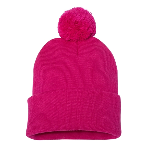 Sportsman 12" Pom-Pom Cuffed Beanie - Sportsman 12" Pom-Pom Cuffed Beanie - Image 28 of 103