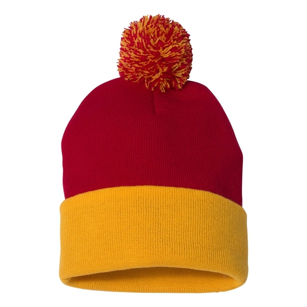 Sportsman 12" Pom-Pom Cuffed Beanie - Sportsman 12" Pom-Pom Cuffed Beanie - Image 37 of 103