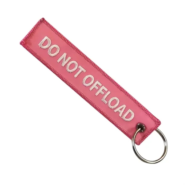 Embroidered Keychain with Metal Ring - Embroidered Keychain with Metal Ring - Image 3 of 3