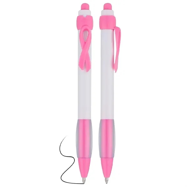 Breast Cancer Pen With Ribbon Clip - Breast Cancer Pen With Ribbon Clip - Image 5 of 10