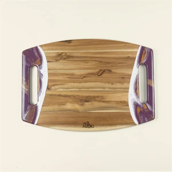 Custom 17" Cheese Board w/ Handles XL - Custom 17" Cheese Board w/ Handles XL - Image 8 of 13