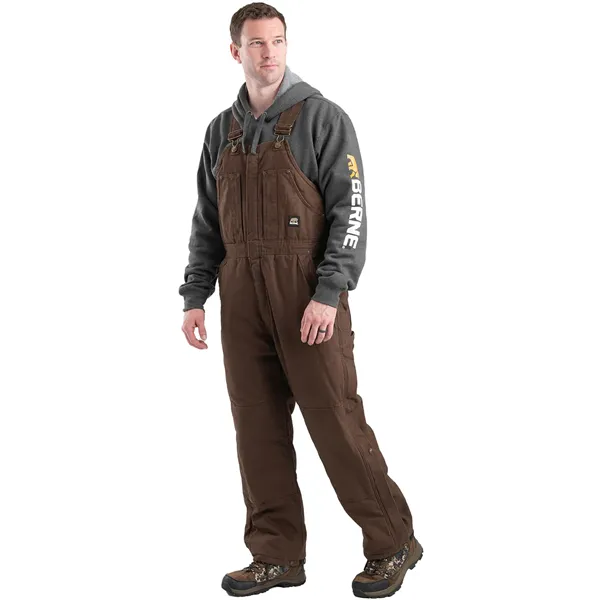 Berne Men's Heartland Insulated Washed Duck Bib Overall - Berne Men's Heartland Insulated Washed Duck Bib Overall - Image 0 of 7