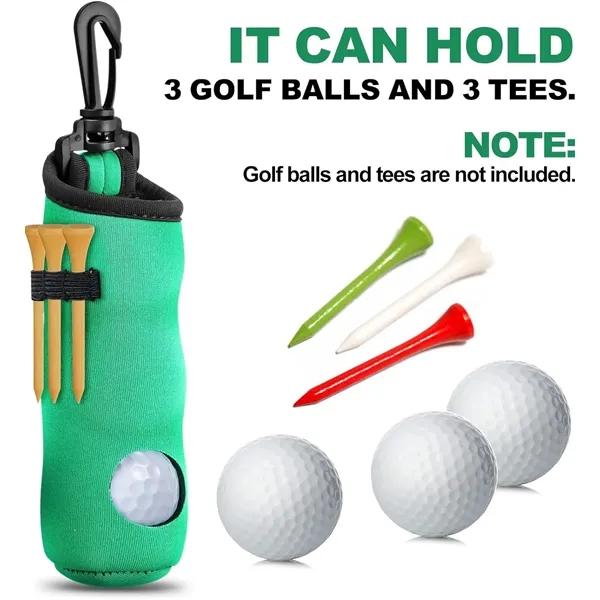 Golf Tee Holder Ball Carry Bag Pouch - Golf Tee Holder Ball Carry Bag Pouch - Image 2 of 3