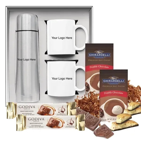 Holiday Drinkware Gift Set with Cocoa & Candy - Holiday Drinkware Gift Set with Cocoa & Candy - Image 1 of 4