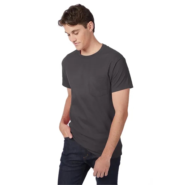 Hanes Men's Authentic-T Pocket T-Shirt - Hanes Men's Authentic-T Pocket T-Shirt - Image 105 of 107