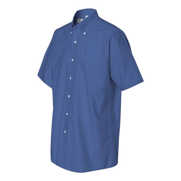 Van Heusen Short Sleeve Oxford Shirt - Van Heusen Short Sleeve Oxford Shirt - Image 2 of 9