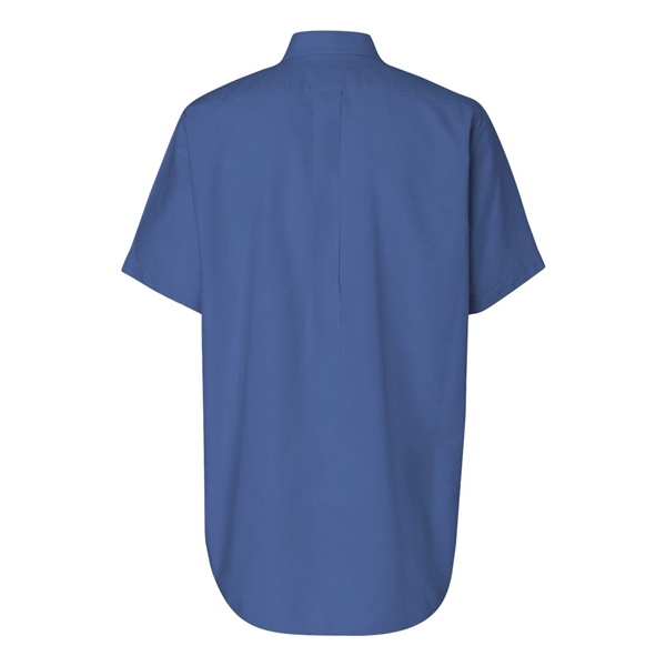 Van Heusen Short Sleeve Oxford Shirt - Van Heusen Short Sleeve Oxford Shirt - Image 3 of 9