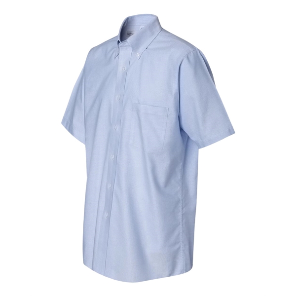 Van Heusen Short Sleeve Oxford Shirt - Van Heusen Short Sleeve Oxford Shirt - Image 5 of 9
