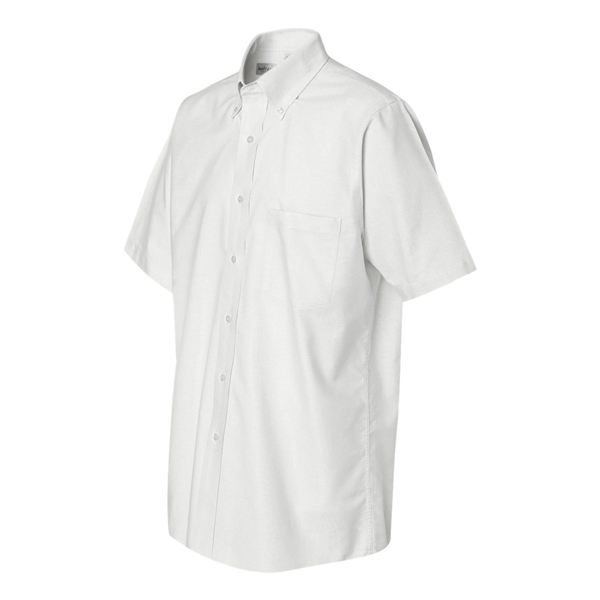 Van Heusen Short Sleeve Oxford Shirt - Van Heusen Short Sleeve Oxford Shirt - Image 8 of 9