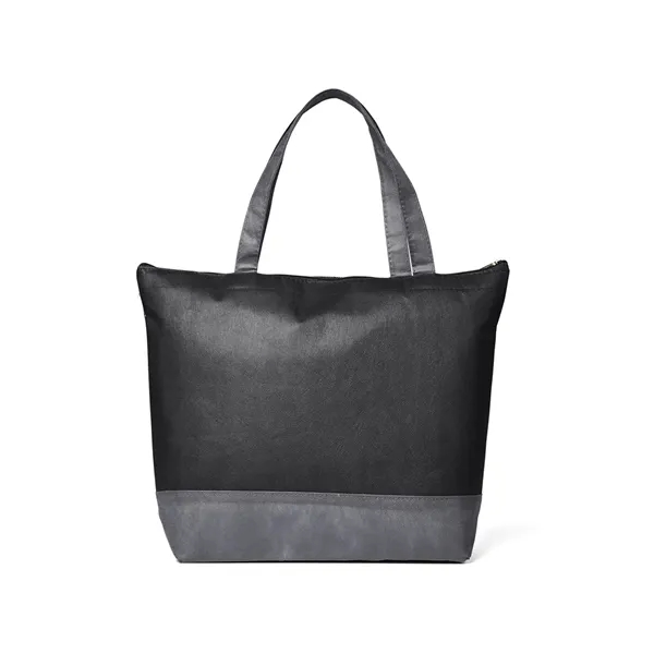 Hexagon Pattern Non-Woven Cooler Tote Bag - Hexagon Pattern Non-Woven Cooler Tote Bag - Image 4 of 9