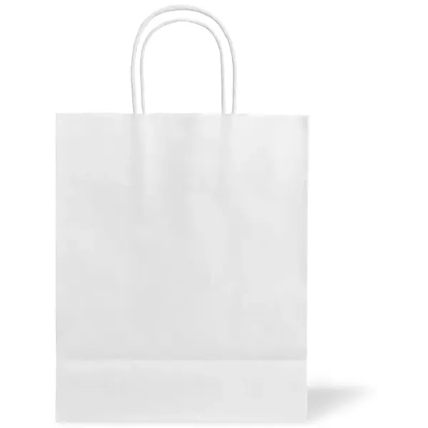 8 X 10 Inch Custom Twisted Handle Paper Shopping Bags - 8 X 10 Inch Custom Twisted Handle Paper Shopping Bags - Image 2 of 3