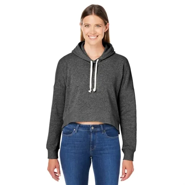 J America Ladies' Triblend Cropped Hooded Sweatshirt - J America Ladies' Triblend Cropped Hooded Sweatshirt - Image 0 of 1