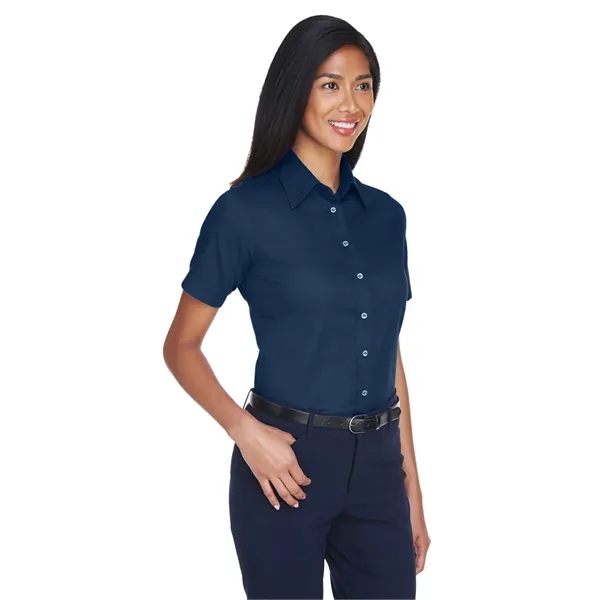 Harriton Ladies' Easy Blend™ Short-Sleeve Twill Shirt wit... - Harriton Ladies' Easy Blend™ Short-Sleeve Twill Shirt wit... - Image 39 of 47