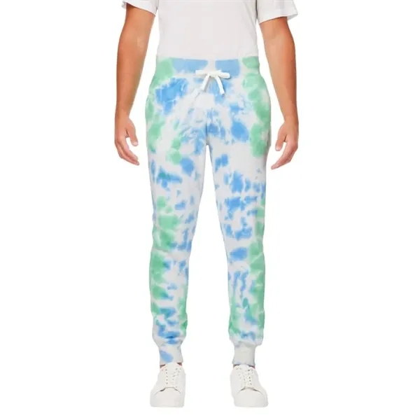 J America Adult Tie Dye Fleece Jogger - J America Adult Tie Dye Fleece Jogger - Image 4 of 7