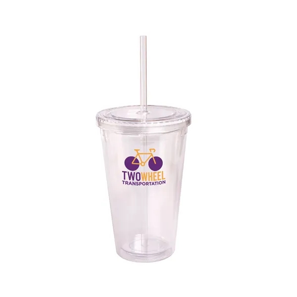 Prime Line 16oz Double Wall Cool Acrylic Tumbler - Prime Line 16oz Double Wall Cool Acrylic Tumbler - Image 2 of 6