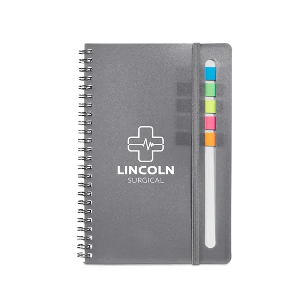 Prime Line Semester Spiral Notebook With Sticky Flags - Prime Line Semester Spiral Notebook With Sticky Flags - Image 5 of 8