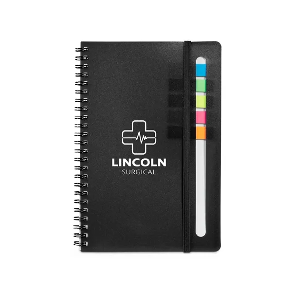 Prime Line Semester Spiral Notebook With Sticky Flags - Prime Line Semester Spiral Notebook With Sticky Flags - Image 8 of 8