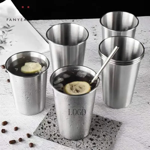 Stainless Steel Beer Mug Portable Water Cup - Stainless Steel Beer Mug Portable Water Cup - Image 2 of 5