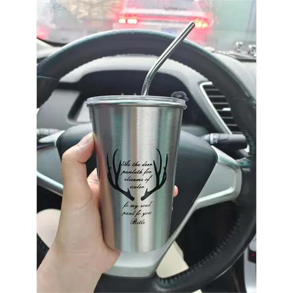 Stainless Steel Beer Mug Portable Water Cup - Stainless Steel Beer Mug Portable Water Cup - Image 4 of 5