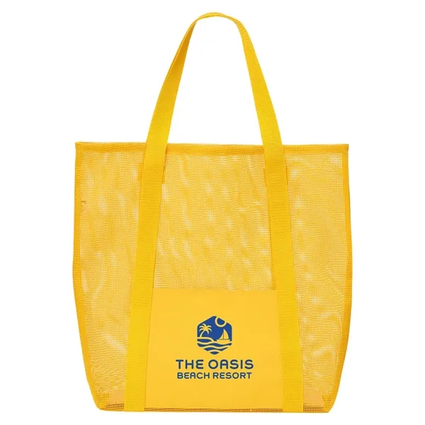 Belle Mare Beach Mesh Tote Bag - Belle Mare Beach Mesh Tote Bag - Image 12 of 18