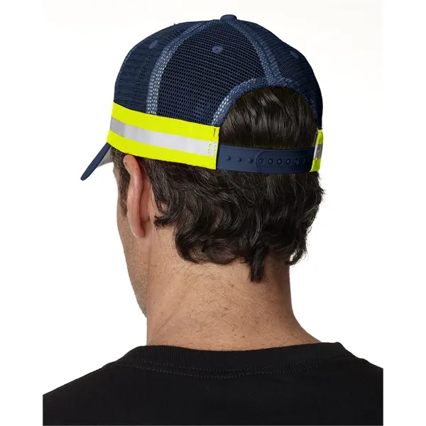 Adams Trucker Reflector High-Visibility Constructed Cap - Adams Trucker Reflector High-Visibility Constructed Cap - Image 9 of 16